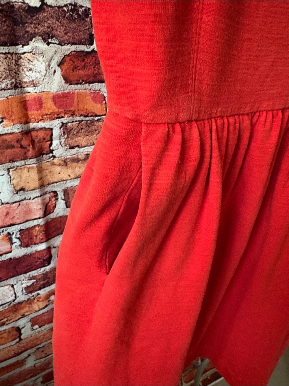 Madewell Light Red Sleeveless Mini Dress Cotton Preppy Size M - Picture 3 of 9